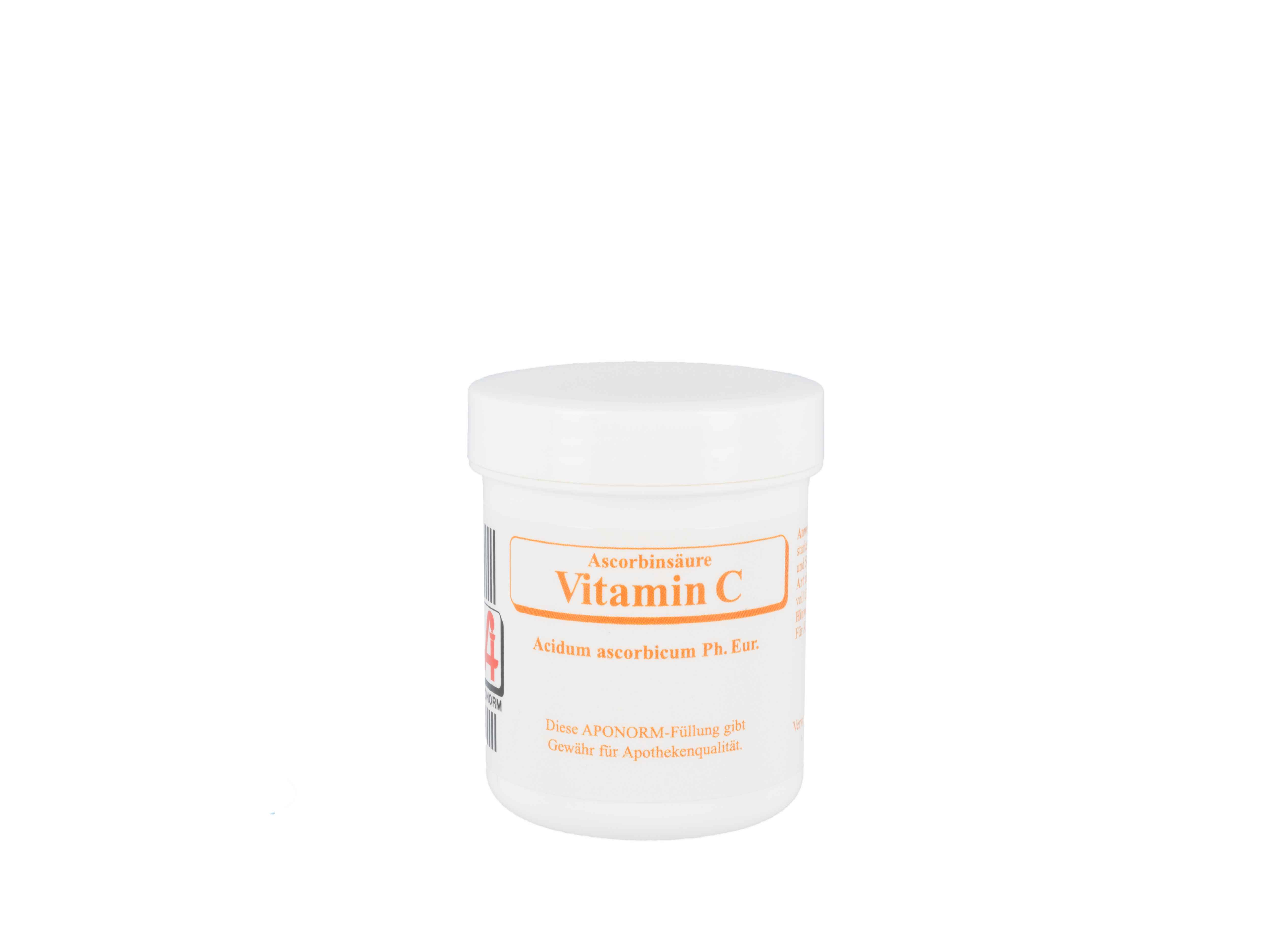    Kunststoff - Tiegel Ascorbinsäure (Vitamin C) - 50g