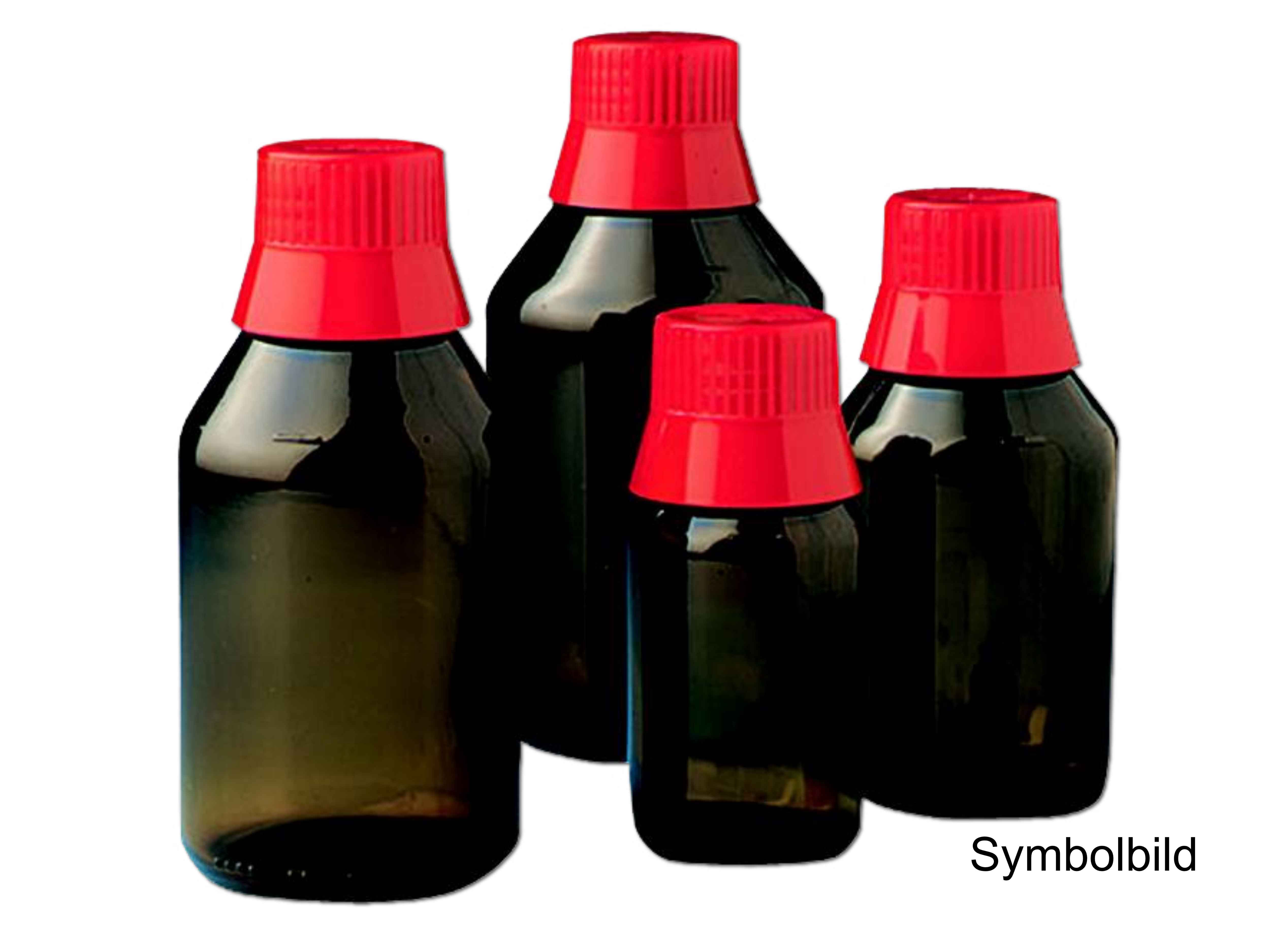    Aponorm Flasche mit rotem Becherverschluß - GL28 - 50ml à 20 stk.