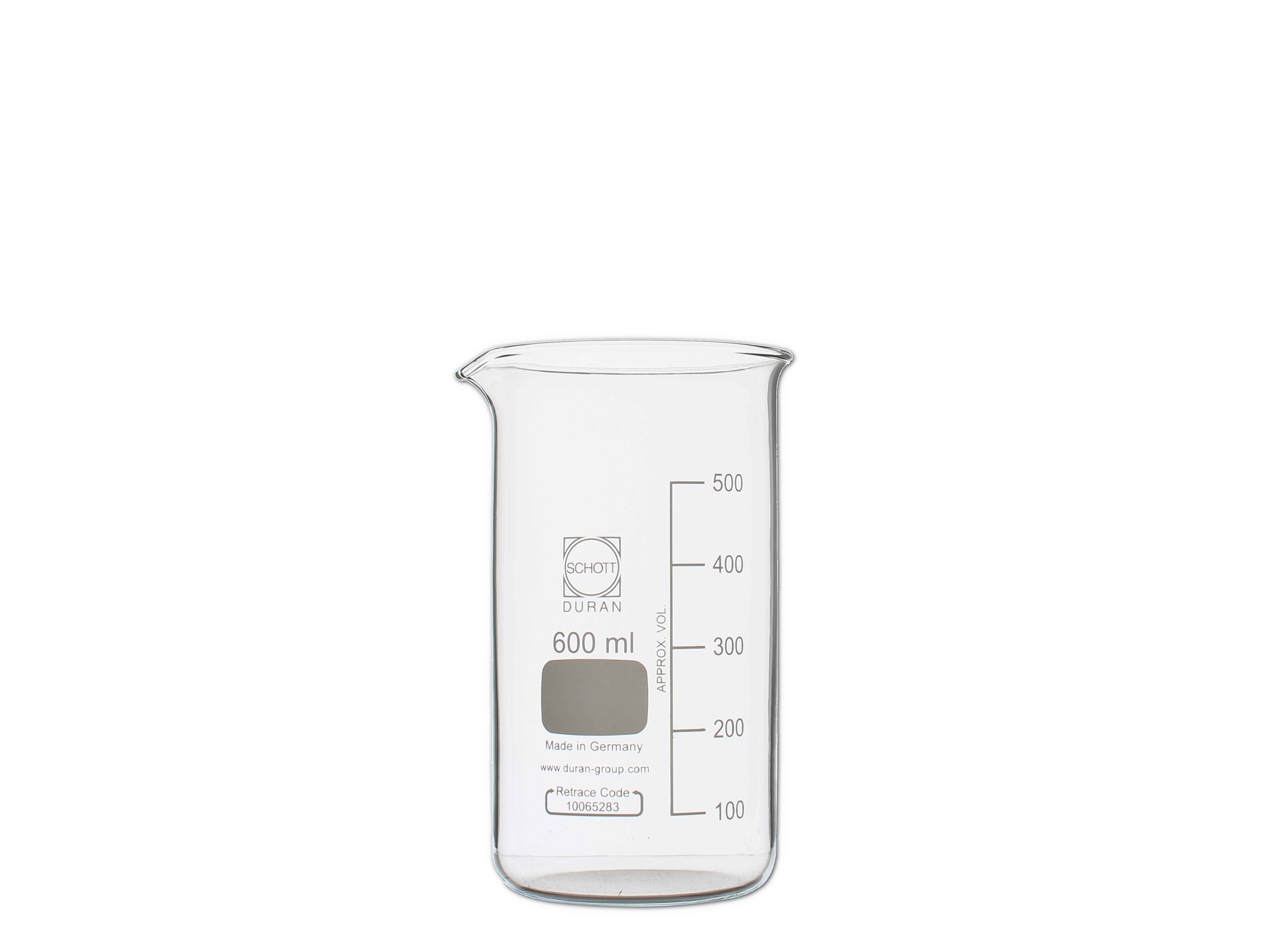    Becherglas, graduiert - hohe Form - 600 ml