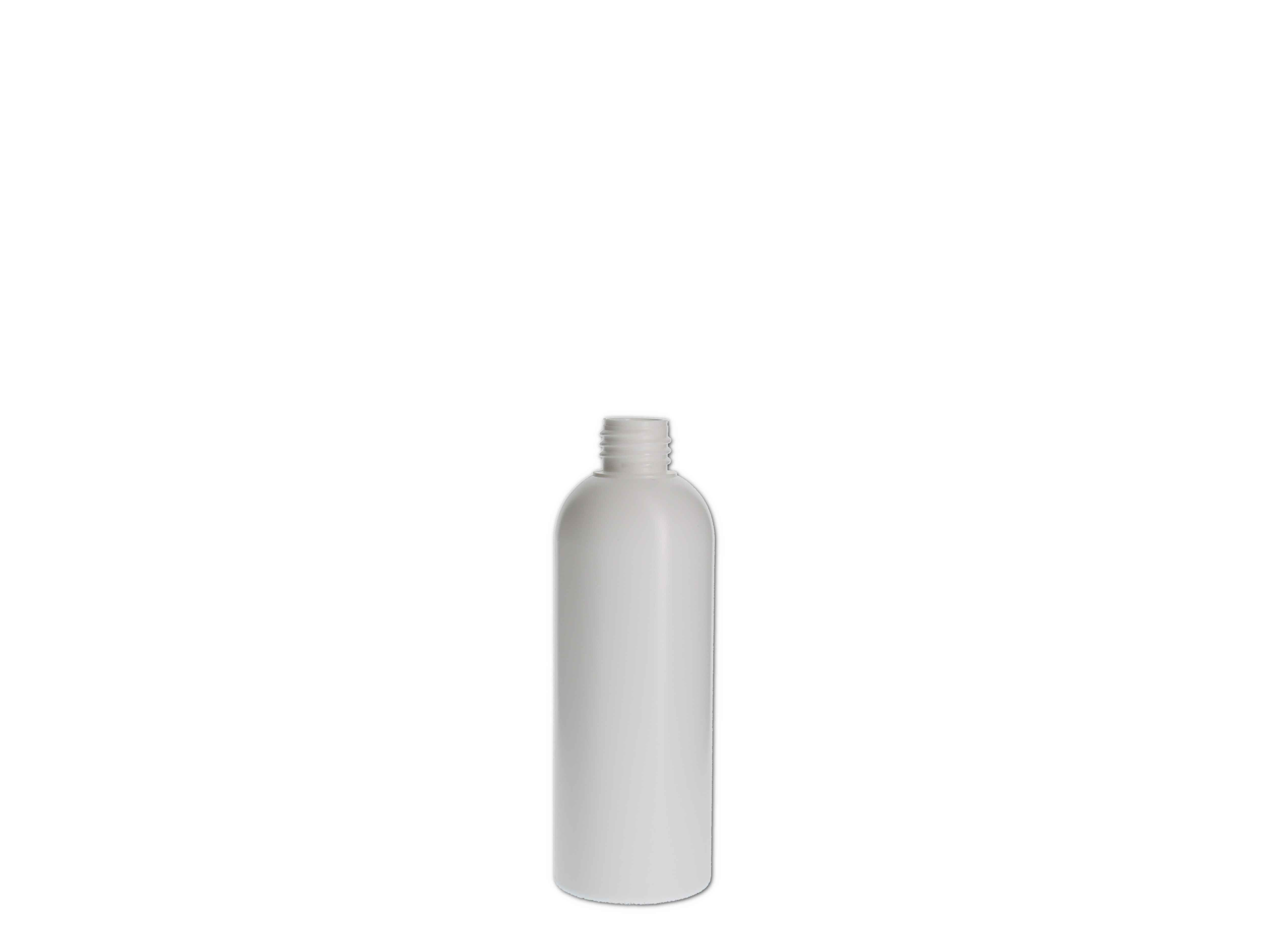    Kosmetikflasche, Kunststoff weiß, rund 150ml