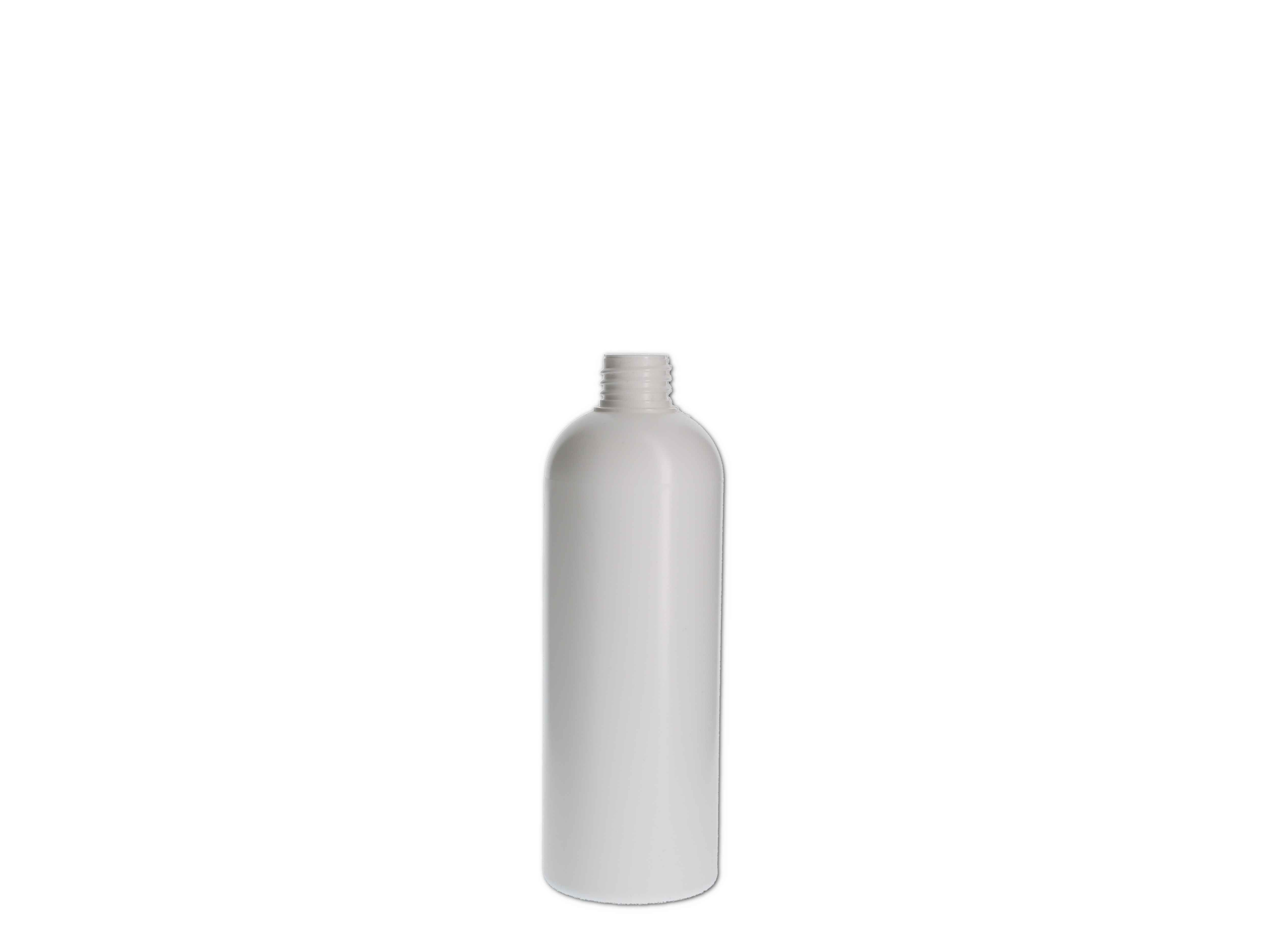    Kosmetikflasche, Kunststoff weiß, rund 200ml