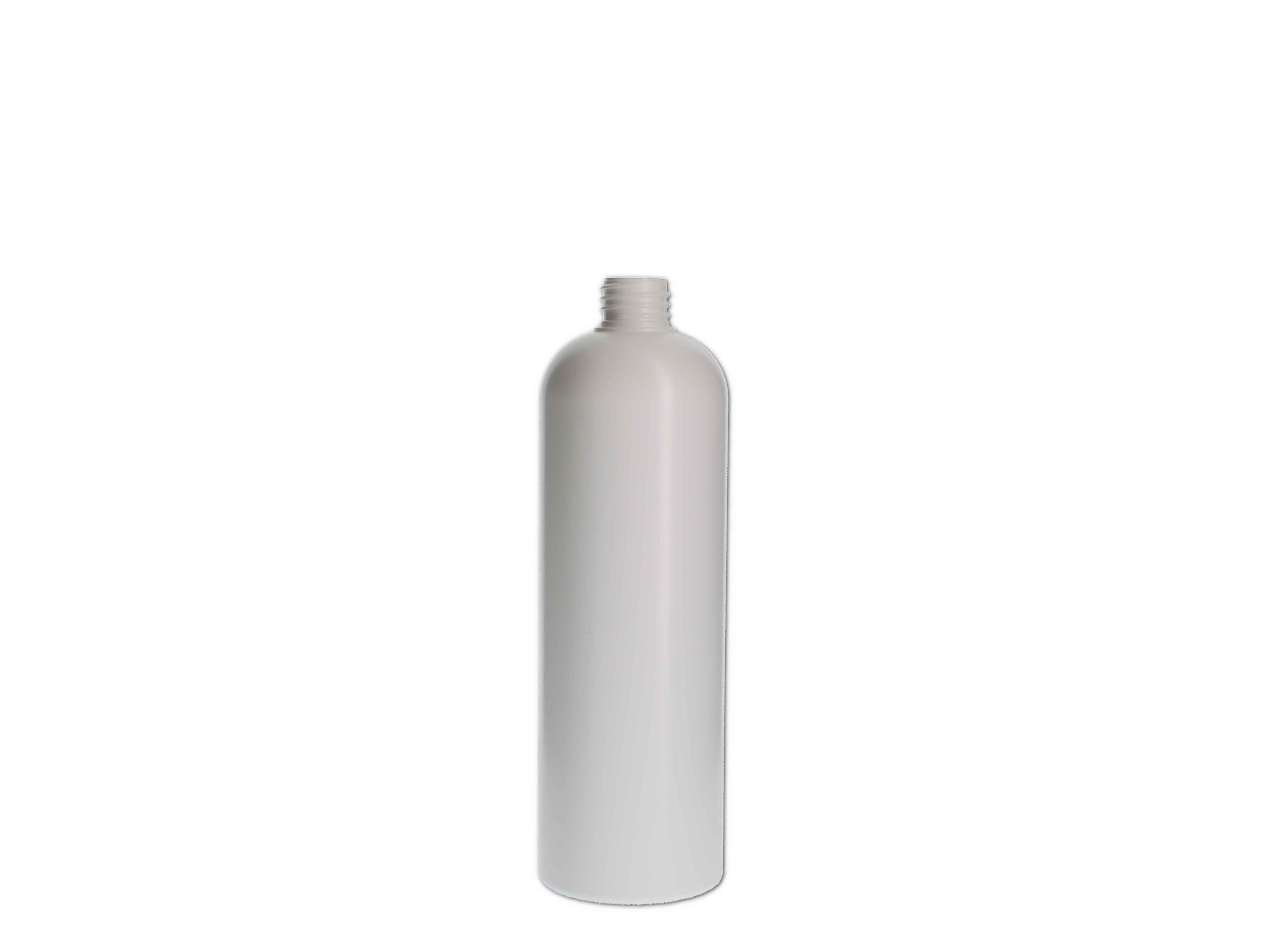    Kosmetikflasche, Kunststoff weiß, rund 300ml