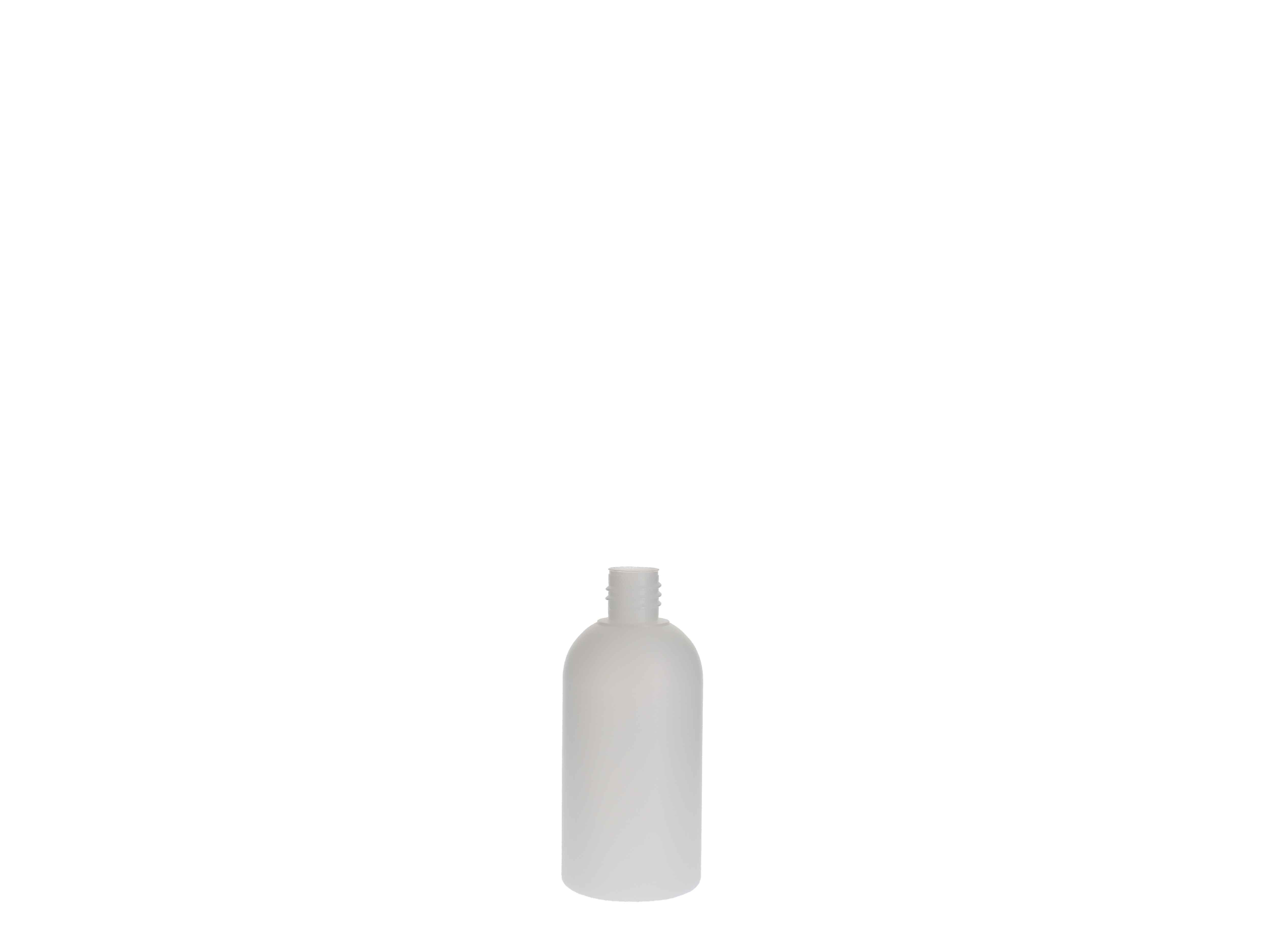    Kunststoff-Flasche rund, natur ohne Verschluss - 100ml - NICHT MEHR VERFÜGBAR
