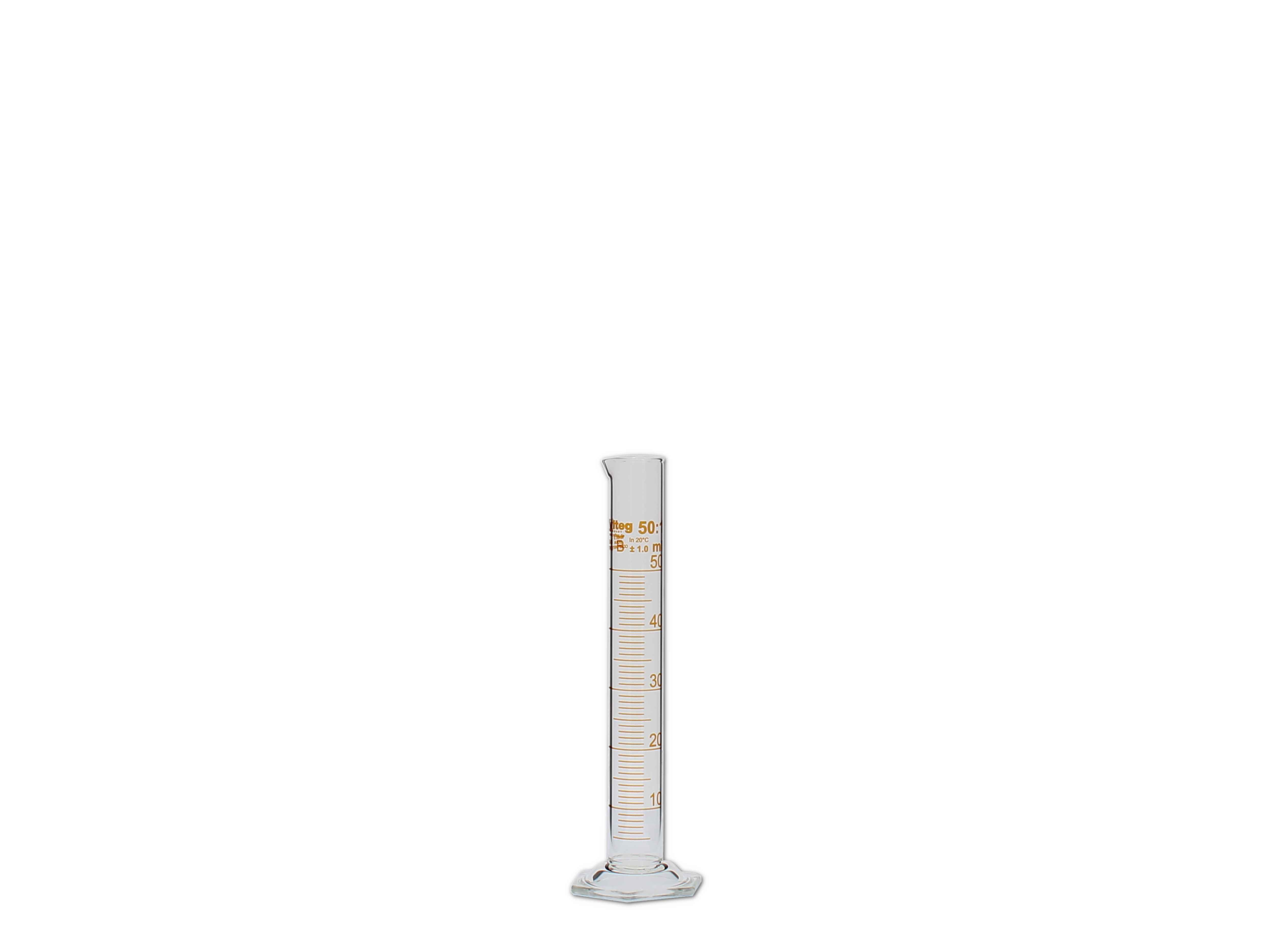   Messzylinder, Glas, graduiert - 50ml (hohe Form)